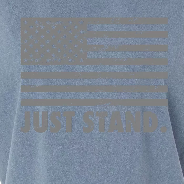 Just Stand Grey Style Flag Garment-Dyed Women's Muscle Tee