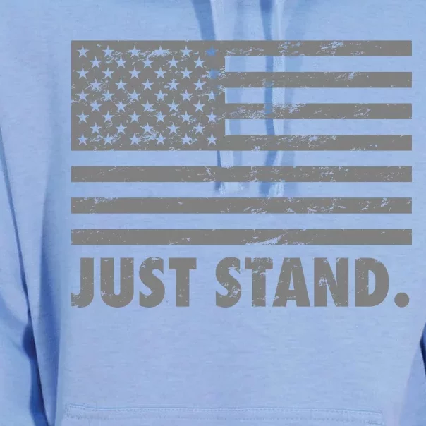 Just Stand Grey Style Flag Unisex Surf Hoodie