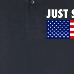 Just Stand Striped American Flag Softstyle Adult Sport Polo