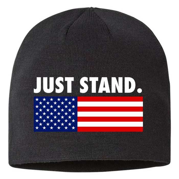 Just Stand Striped American Flag 8 1/2in Sustainable Knit Beanie