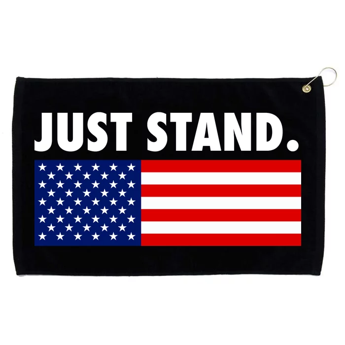 Just Stand Striped American Flag Grommeted Golf Towel