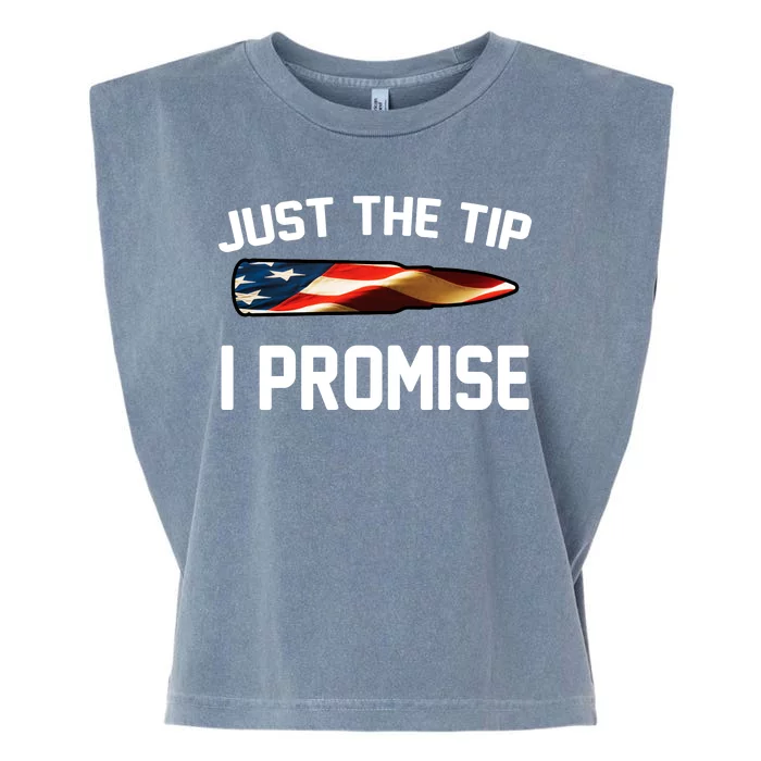 Just The Tip I Promise Garment-Dyed Women's Muscle Tee