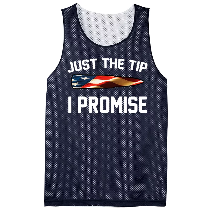 Just The Tip I Promise Mesh Reversible Basketball Jersey Tank