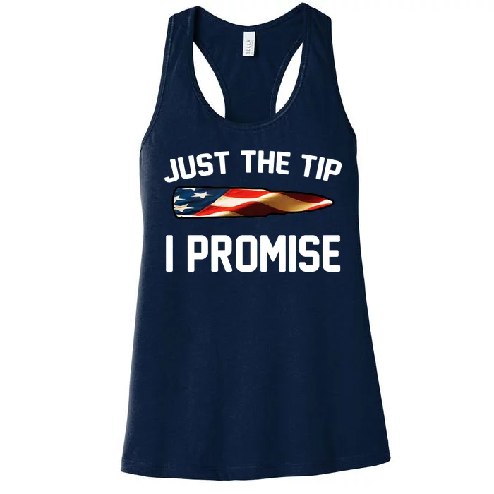 Just The Tip I Promise Women's Racerback Tank