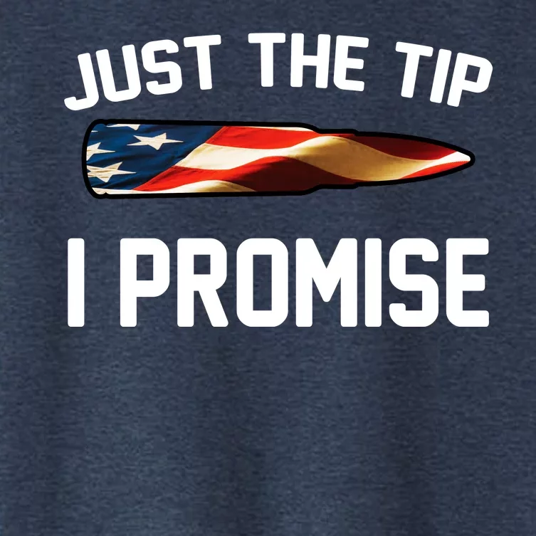 Just The Tip I Promise Women's Crop Top Tee