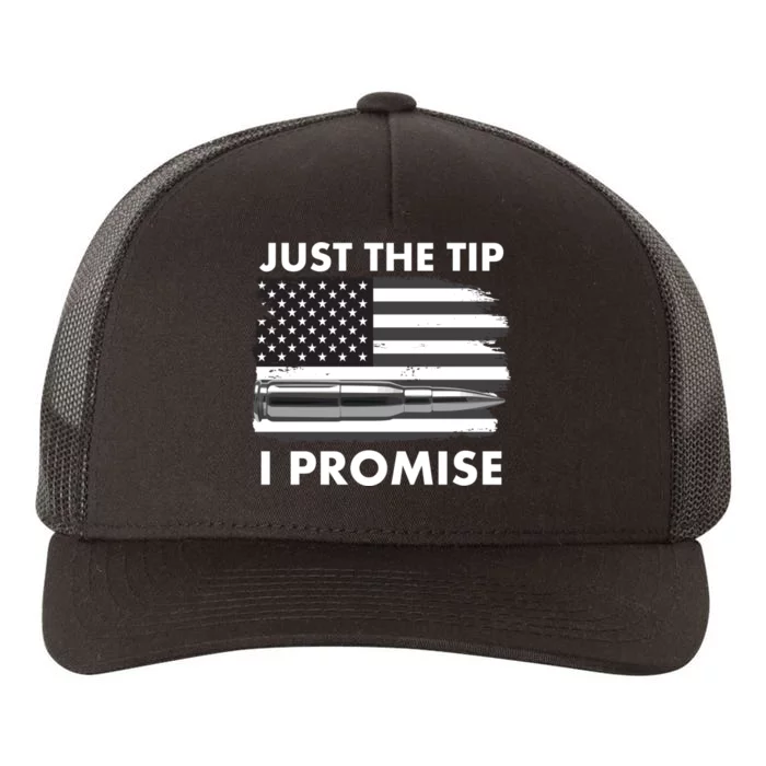 Just the Tip I Promise USA Bullet Flag Yupoong Adult 5-Panel Trucker Hat