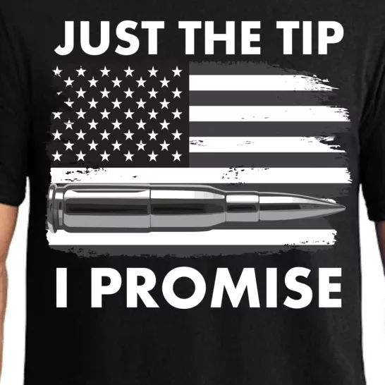 Just the Tip I Promise USA Bullet Flag Pajama Set