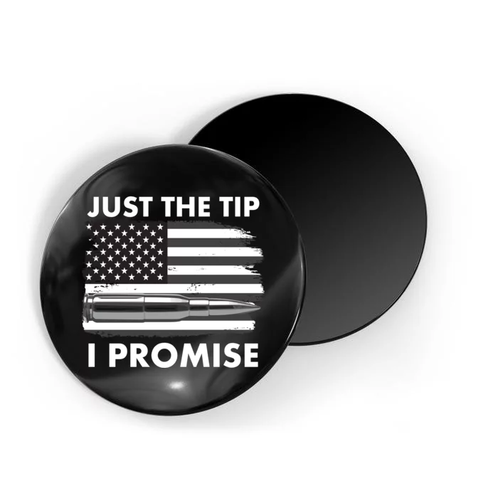 Just the Tip I Promise USA Bullet Flag Magnet