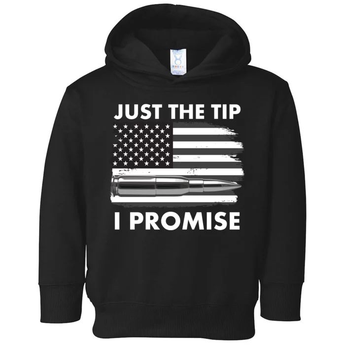 Just the Tip I Promise USA Bullet Flag Toddler Hoodie