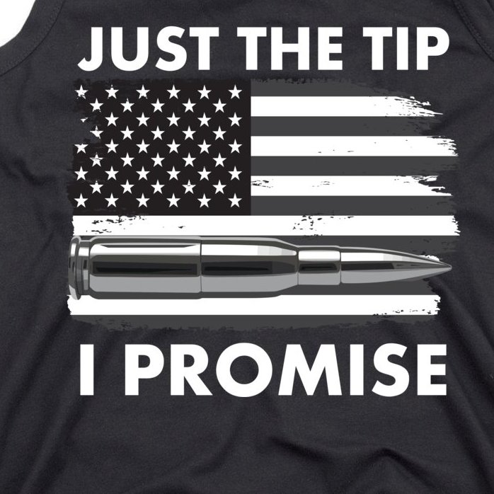 Just the Tip I Promise USA Bullet Flag Tank Top