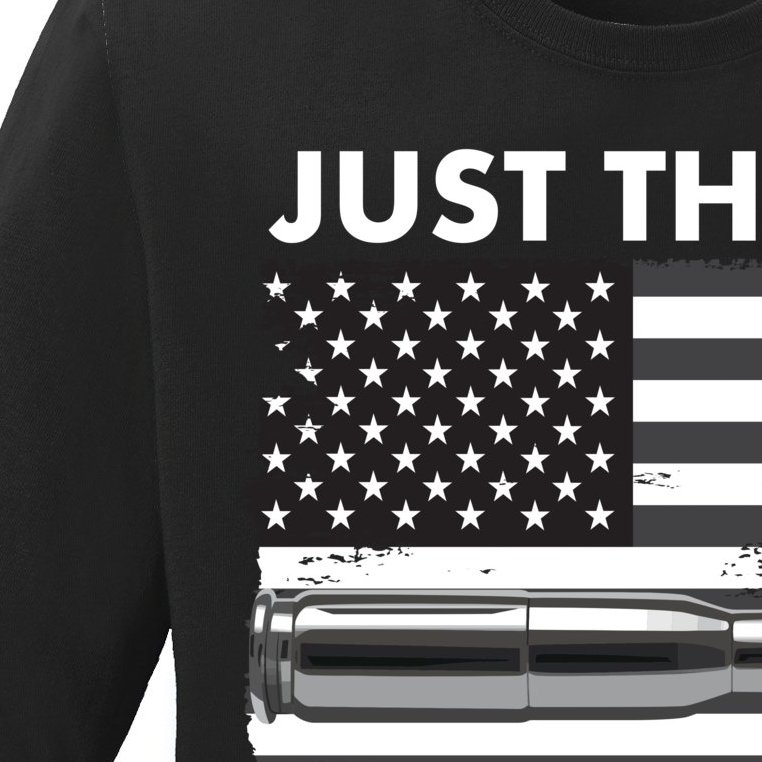 Just the Tip I Promise USA Bullet Flag Ladies Missy Fit Long Sleeve Shirt