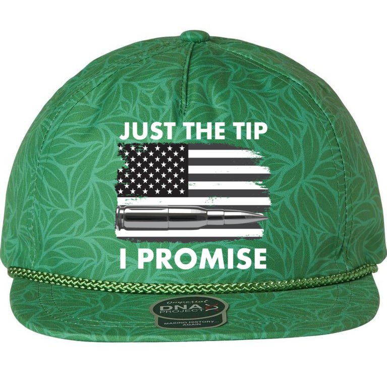 Just the Tip I Promise USA Bullet Flag Aloha Rope Hat