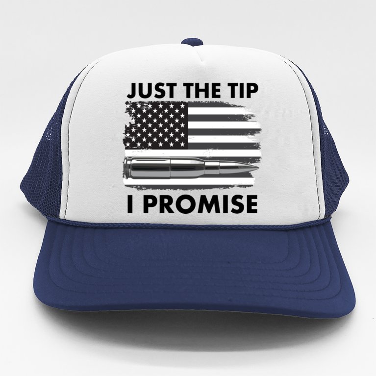 Just the Tip I Promise USA Bullet Flag Trucker Hat