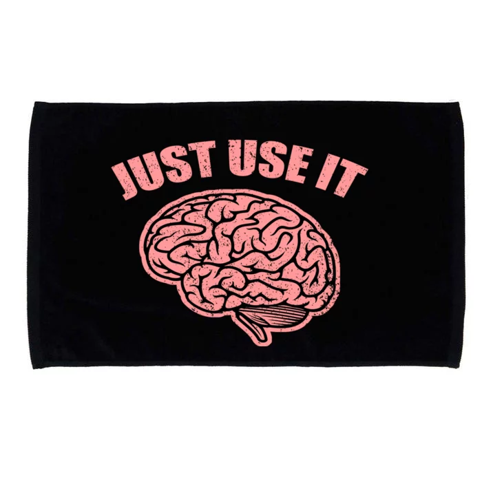 Just Use It Funny Brain Microfiber Hand Towel