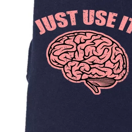 Just Use It Funny Brain Doggie 3-End Fleece Hoodie