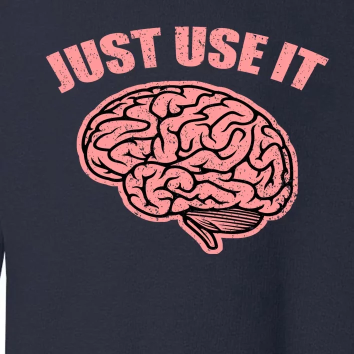 Just Use It Funny Brain Toddler Sweatshirt