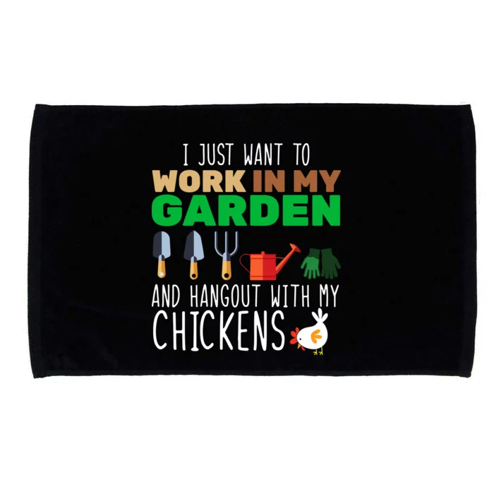 Just Want To Work In My Garden Microfiber Hand Towel