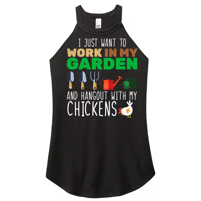 Just Want To Work In My Garden Women’s Perfect Tri Rocker Tank