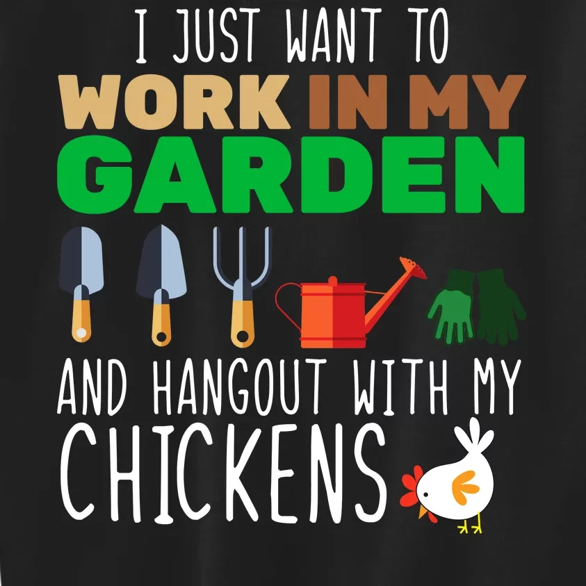 Just Want To Work In My Garden Kids Sweatshirt