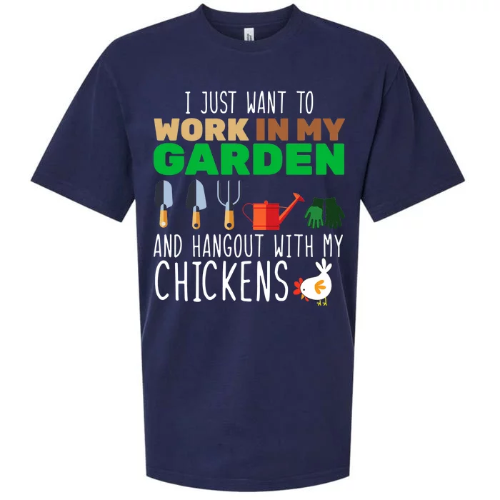 Just Want To Work In My Garden Sueded Cloud Jersey T-Shirt