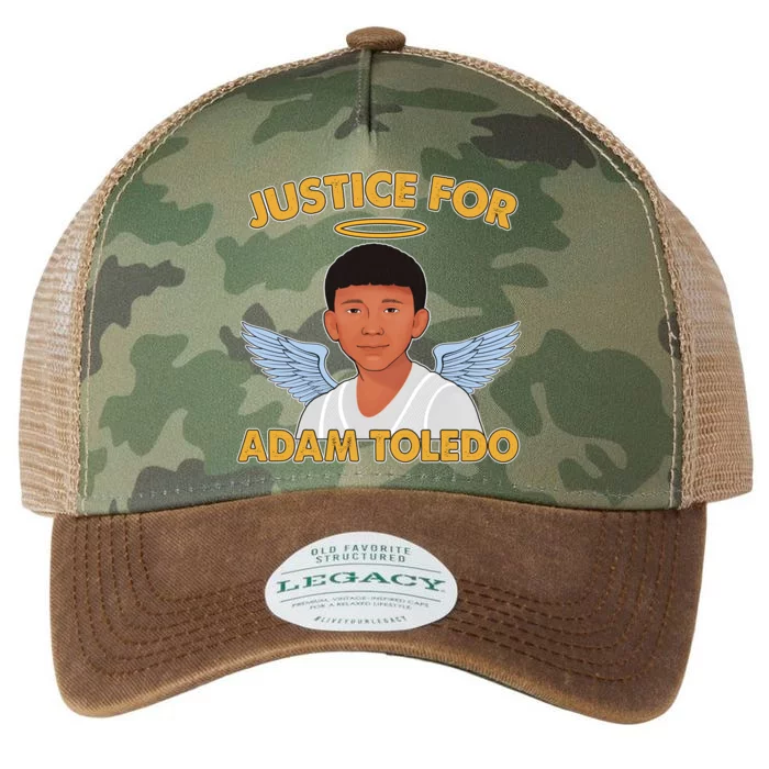 Justice For Adam Toledo Angel Legacy Tie Dye Trucker Hat