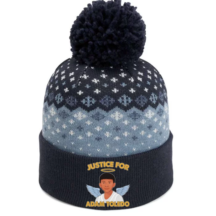 Justice For Adam Toledo Angel The Baniff Cuffed Pom Beanie