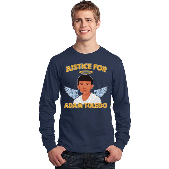 Justice For Adam Toledo Angel Tall Long Sleeve T-Shirt