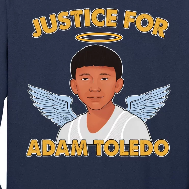 Justice For Adam Toledo Angel Tall Long Sleeve T-Shirt