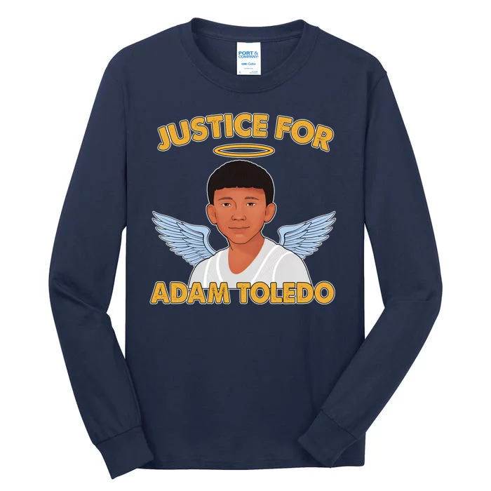 Justice For Adam Toledo Angel Tall Long Sleeve T-Shirt