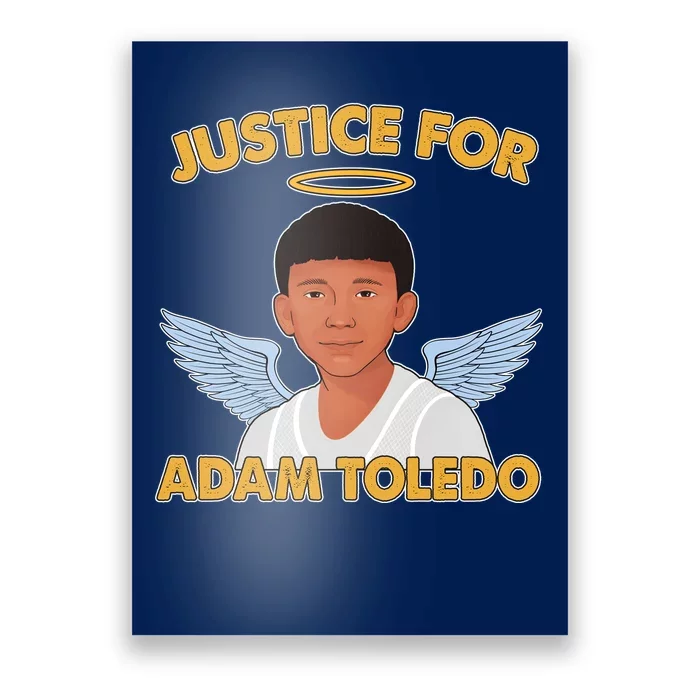 Justice For Adam Toledo Angel Poster