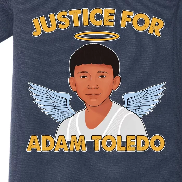 Justice For Adam Toledo Angel Baby Bodysuit