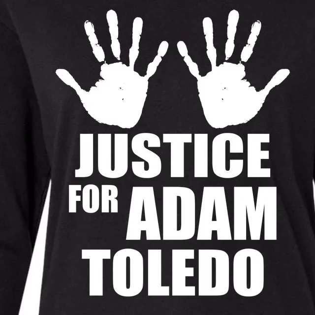 Justice For Adam Toledo Black Lives Matter Womens Cotton Relaxed Long Sleeve T-Shirt