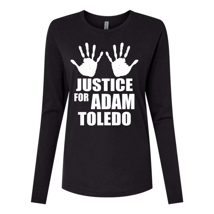 Justice For Adam Toledo Black Lives Matter Womens Cotton Relaxed Long Sleeve T-Shirt