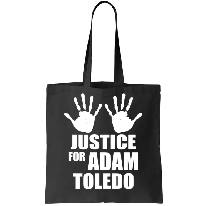 Justice For Adam Toledo Black Lives Matter Tote Bag