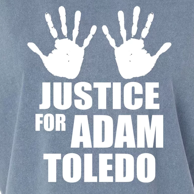 Justice For Adam Toledo Black Lives Matter Garment-Dyed Women's Muscle Tee