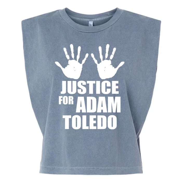 Justice For Adam Toledo Black Lives Matter Garment-Dyed Women's Muscle Tee