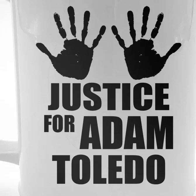 Justice For Adam Toledo Black Lives Matter Front & Back Beer Stein