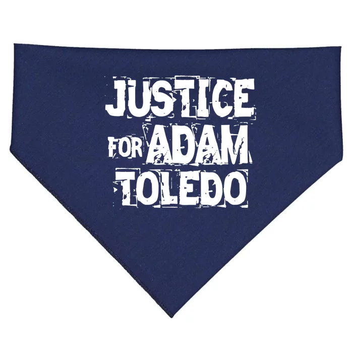 Justice for Adam Toledo BLM Black Lives Matter USA-Made Doggie Bandana