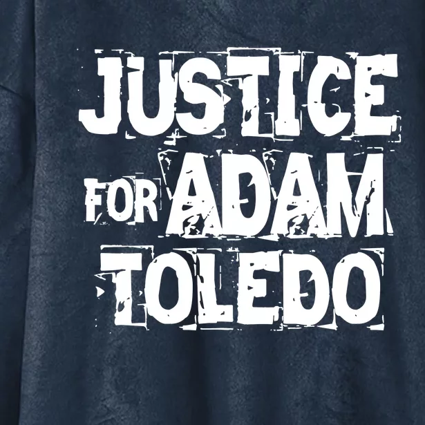 Justice for Adam Toledo BLM Black Lives Matter Hooded Wearable Blanket