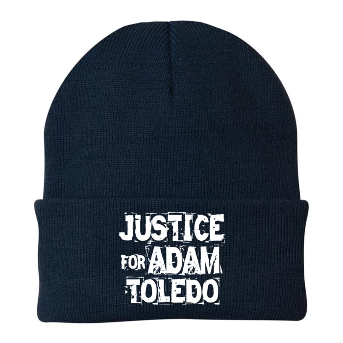 Justice for Adam Toledo BLM Black Lives Matter Knit Cap Winter Beanie