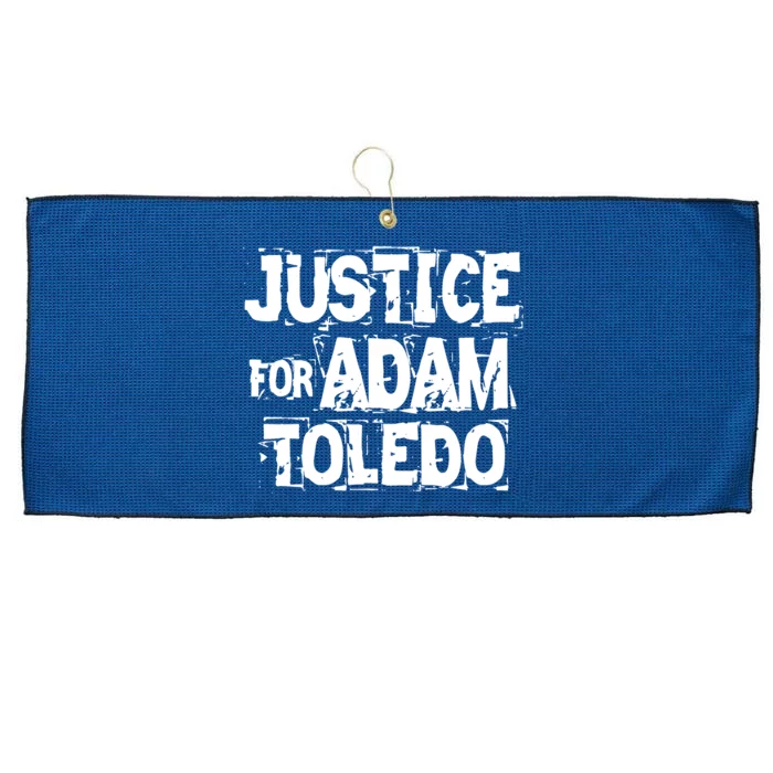 Justice for Adam Toledo BLM Black Lives Matter Large Microfiber Waffle Golf Towel