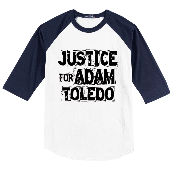 Justice for Adam Toledo BLM Black Lives Matter Baseball Sleeve Shirt