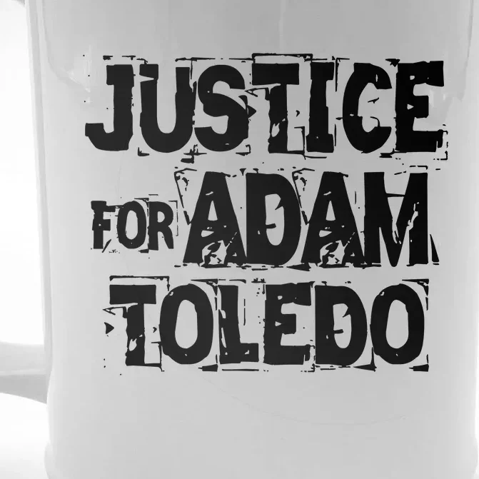 Justice for Adam Toledo BLM Black Lives Matter Front & Back Beer Stein