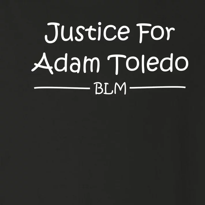 Justice For Adam Toledo BLM Hand Writing Toddler Long Sleeve Shirt