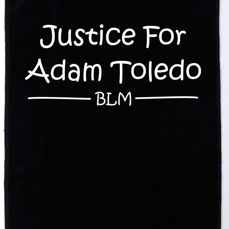 Justice For Adam Toledo BLM Hand Writing Platinum Collection Golf Towel