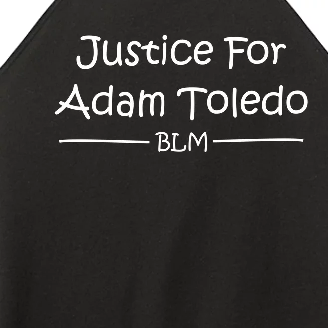 Justice For Adam Toledo BLM Hand Writing Women’s Perfect Tri Rocker Tank