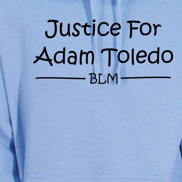 Justice For Adam Toledo BLM Hand Writing Unisex Surf Hoodie