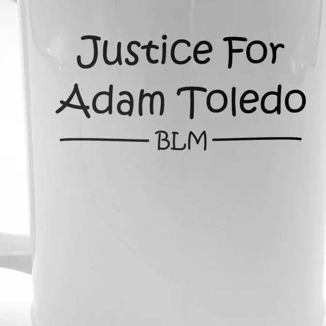 Justice For Adam Toledo BLM Hand Writing Front & Back Beer Stein