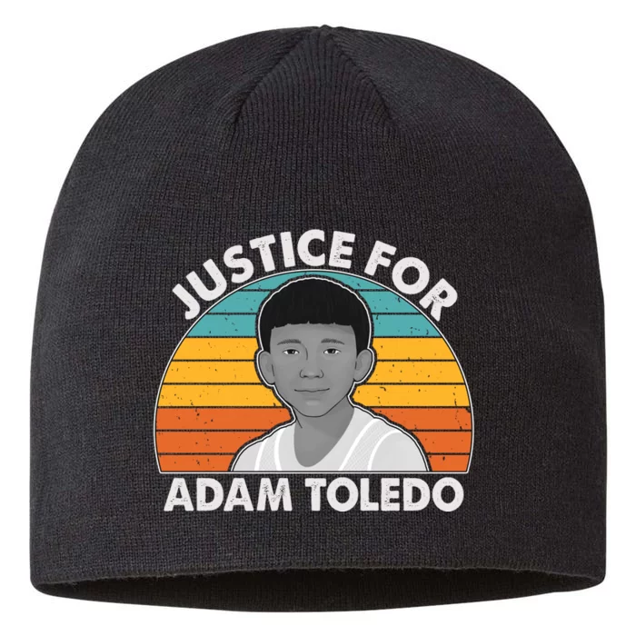 Justice For Adam Toledo Vintage 8 1/2in Sustainable Knit Beanie