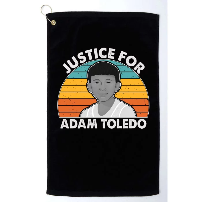 Justice For Adam Toledo Vintage Platinum Collection Golf Towel